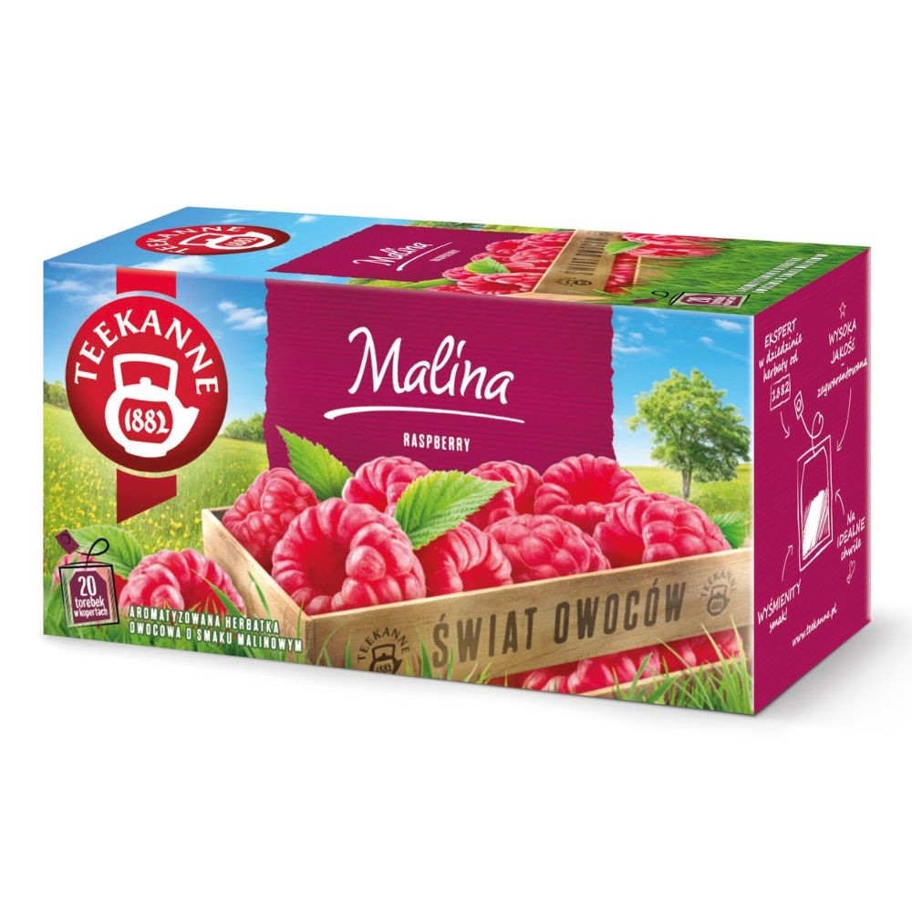 Teekanne fruit tea RASPBERRY flavor -1 box/ 20 tea bags - FREE SHIPPING gallery