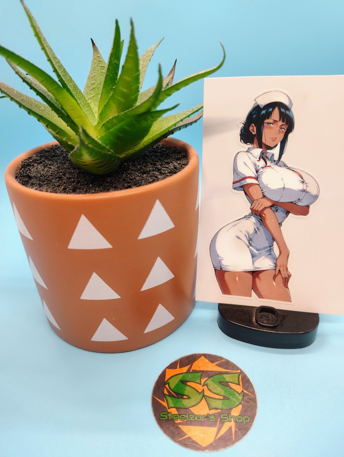 (4.5 Inches) One Piece - Nico Robin (Nurse) - Water-Resistant Vinyl Sticker gallery
