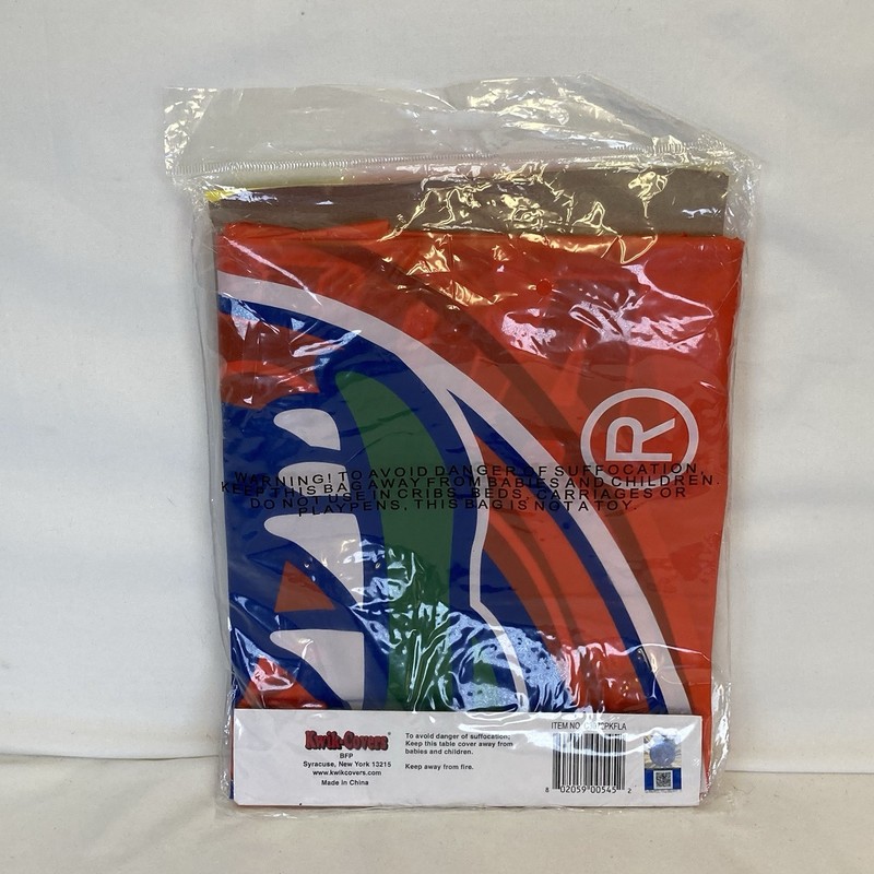 Kwik-Covers College Rectangular Fitted Plastic 6' Table Cover Florida Gators gallery