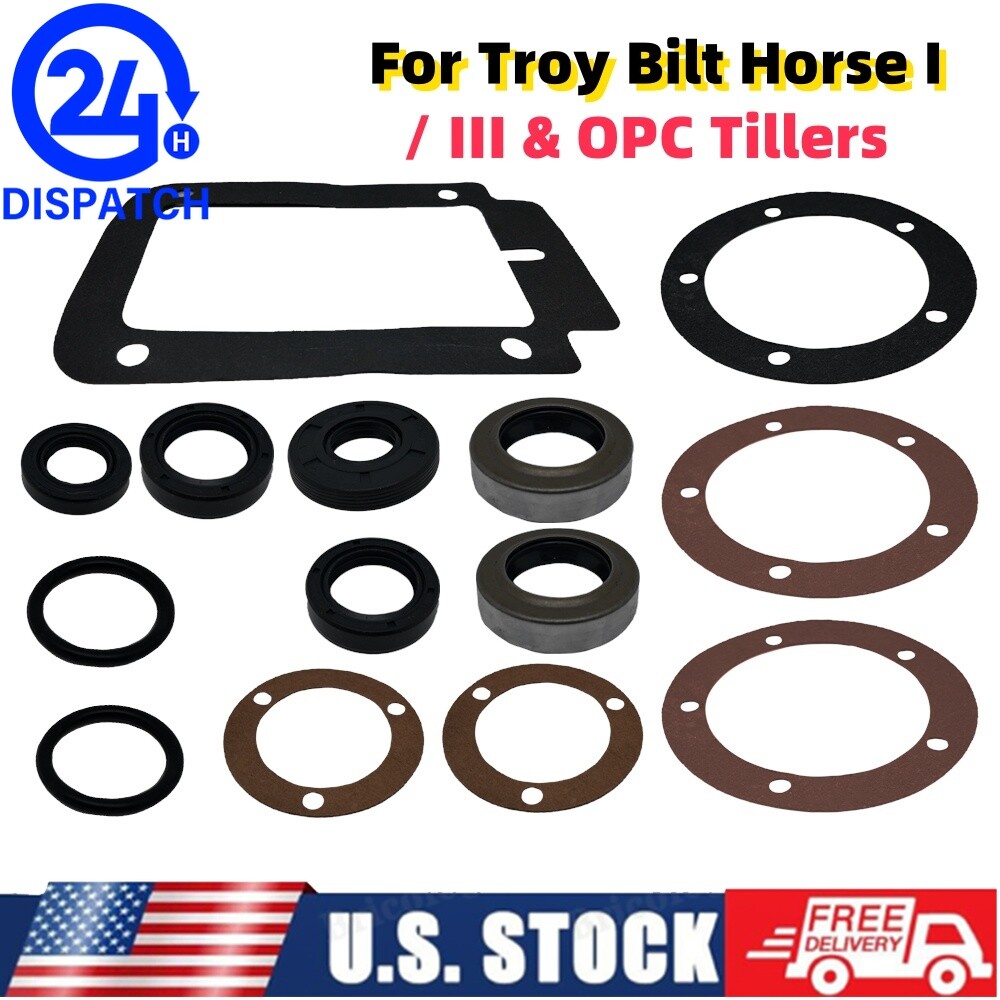 Transmission Seal & Gasket Kit 14PCS For Troy Bilt Horse I / III & OPC Tillers gallery