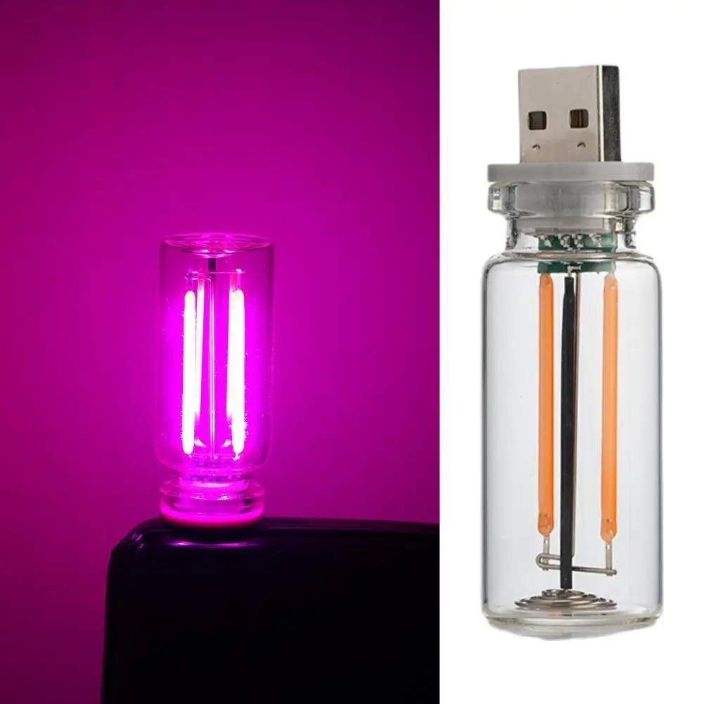 USB Car LED Lighting Retro Auto Mood Lamps Night Lamps USB Touch Night Light gallery