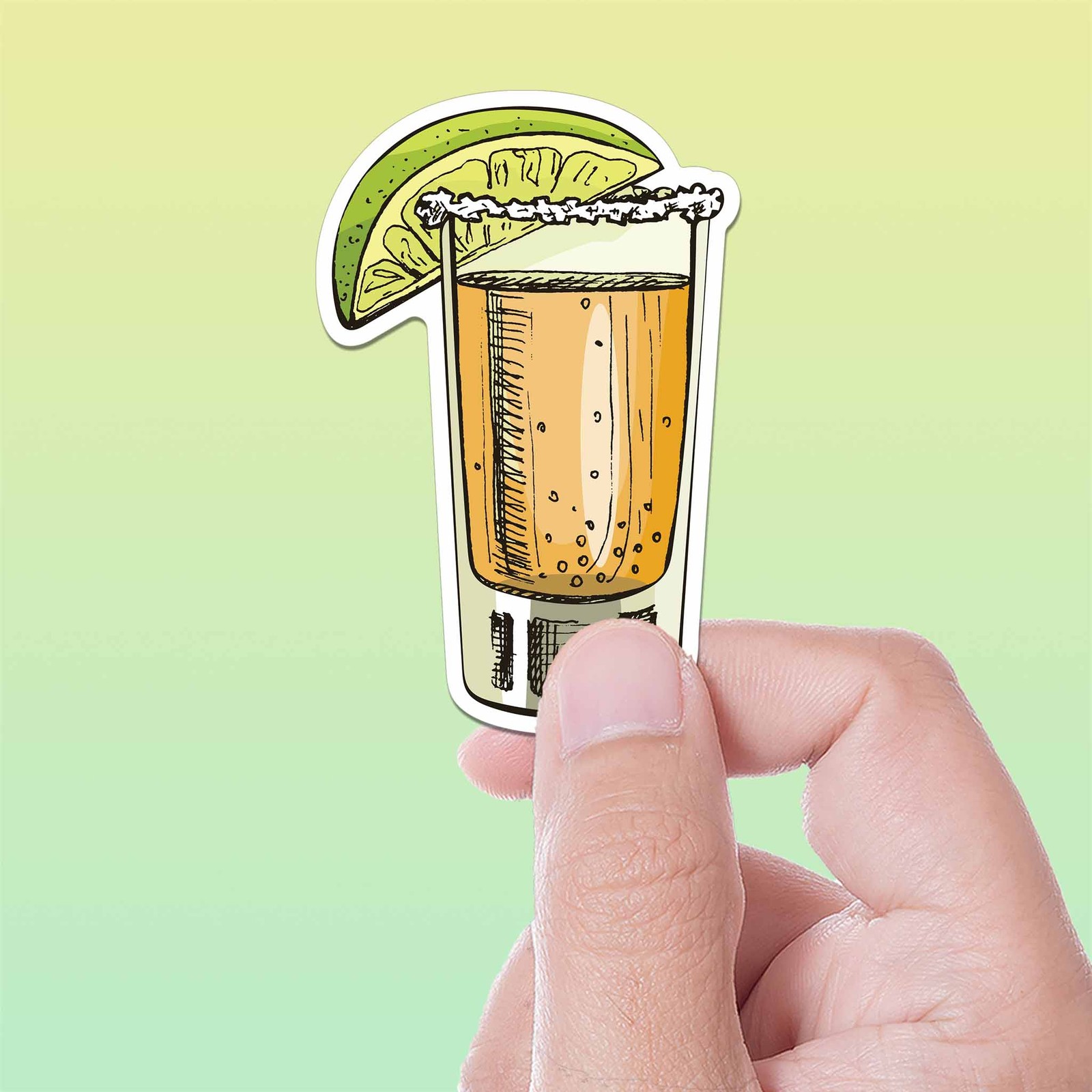 Lime & Tequila Sticker - Mini Drink Decal for Water Bottle & Laptop gallery
