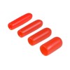 80pcs Round Rubber End Caps 3/32" 1/8" 5/32" 1/4" Red Vinyl Thread Protectors gallery
