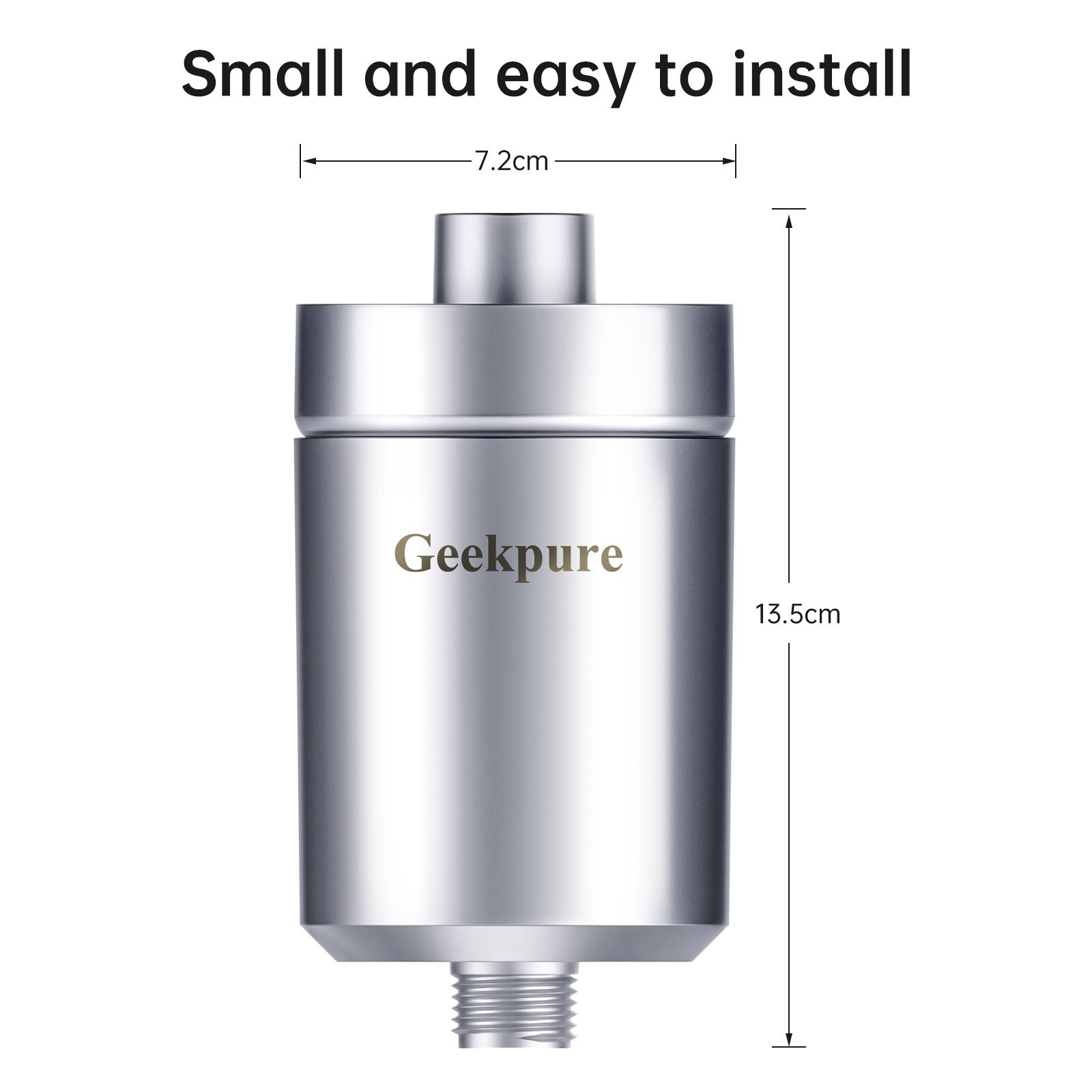 Geekpure 5-stage Shower Filter Reduces Chlorine Odor Rust Improves Skin gallery