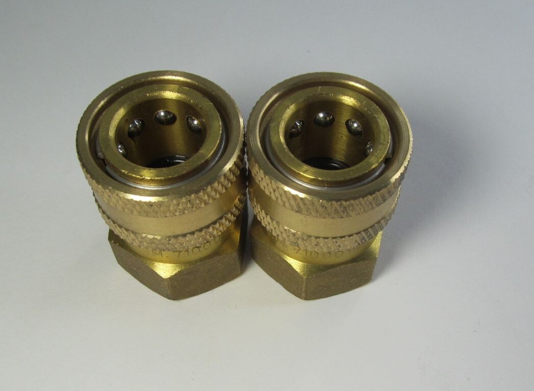 2-PACK POWER WASHER BRASS QUICK CONNECT COUPLERS 3/8 OEM FOR SIMPSON/DEWALT++ gallery