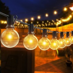 27~100FT LED String Light G40 E12 Holiday Garden Decoration Camping Light String