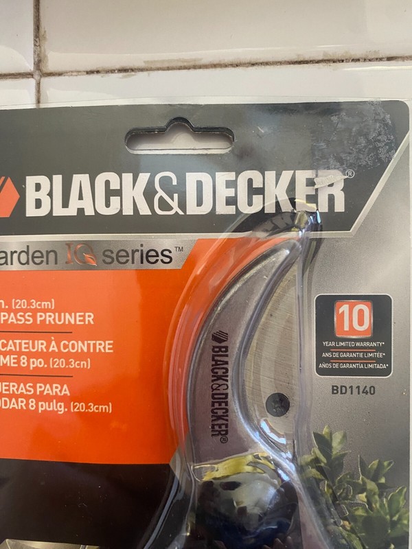 BLACK & DECKER 8" Bypass Pruner BD1140 BRAND NEW 10 YEAR LIMITED WARRANTY gallery