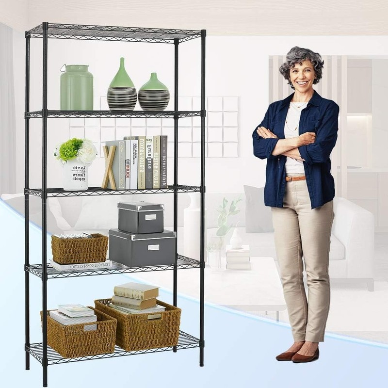 Space-Saving Black Wire Shelf | Adjustable Height, 1250 lbs gallery