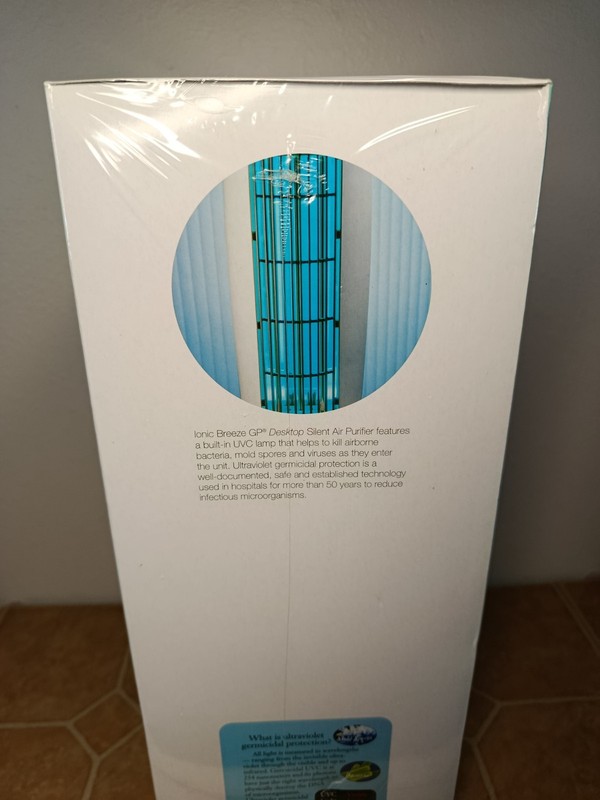 SHARPER IMAGE IONIC BREEZE DESKTOP GP SILENT AIR PURIFIER IONIZER NEW SEALED NOS gallery