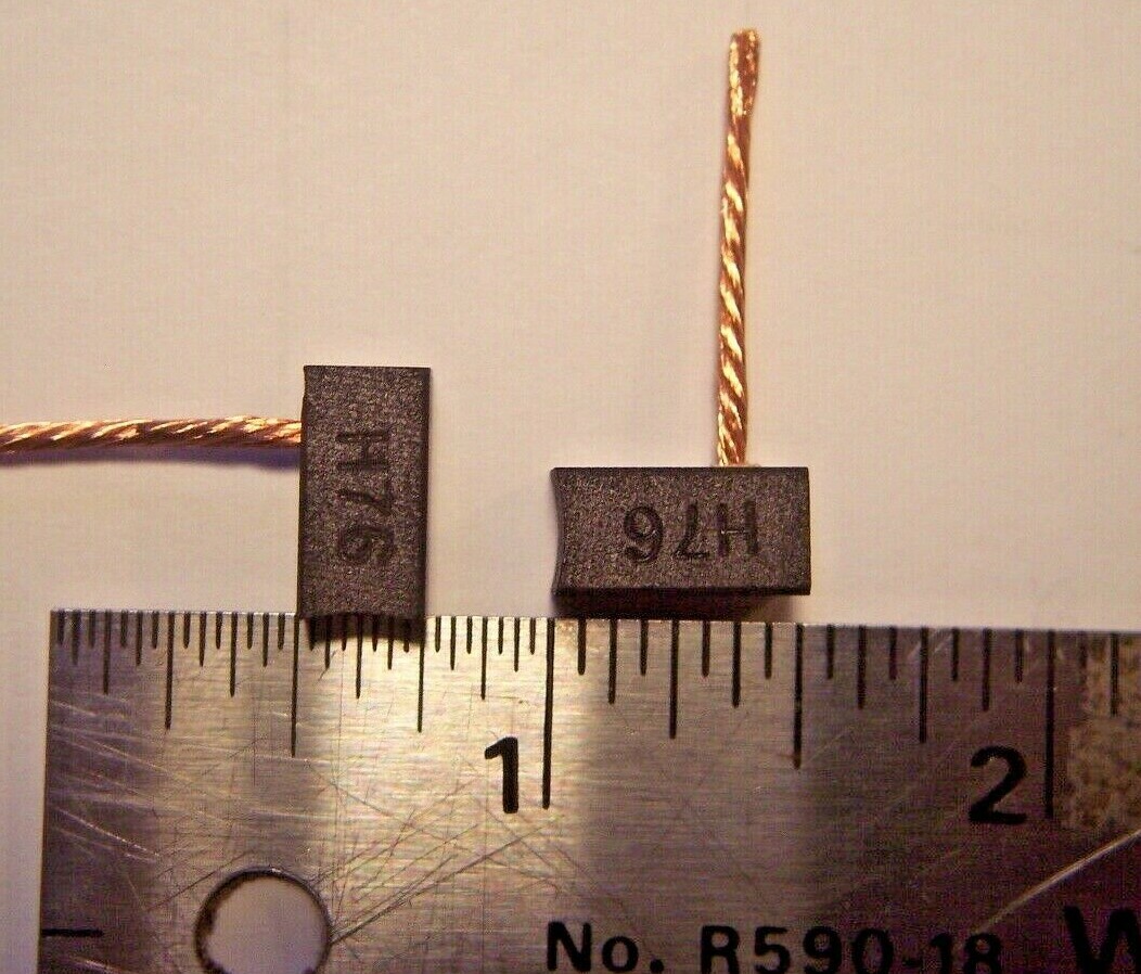 Set Replacement Motor Carbon Brush 13mm x 6.3mm x 6.3mm (1/2"x1/4"x1/4") gallery