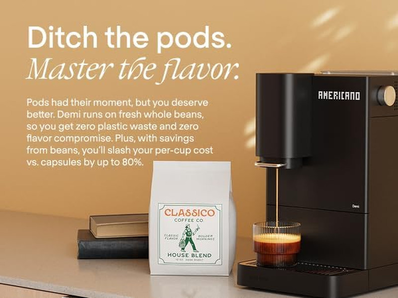 Demi Compact Fully Automatic Espresso Machine - Roaster-Approved Espresso Settin gallery