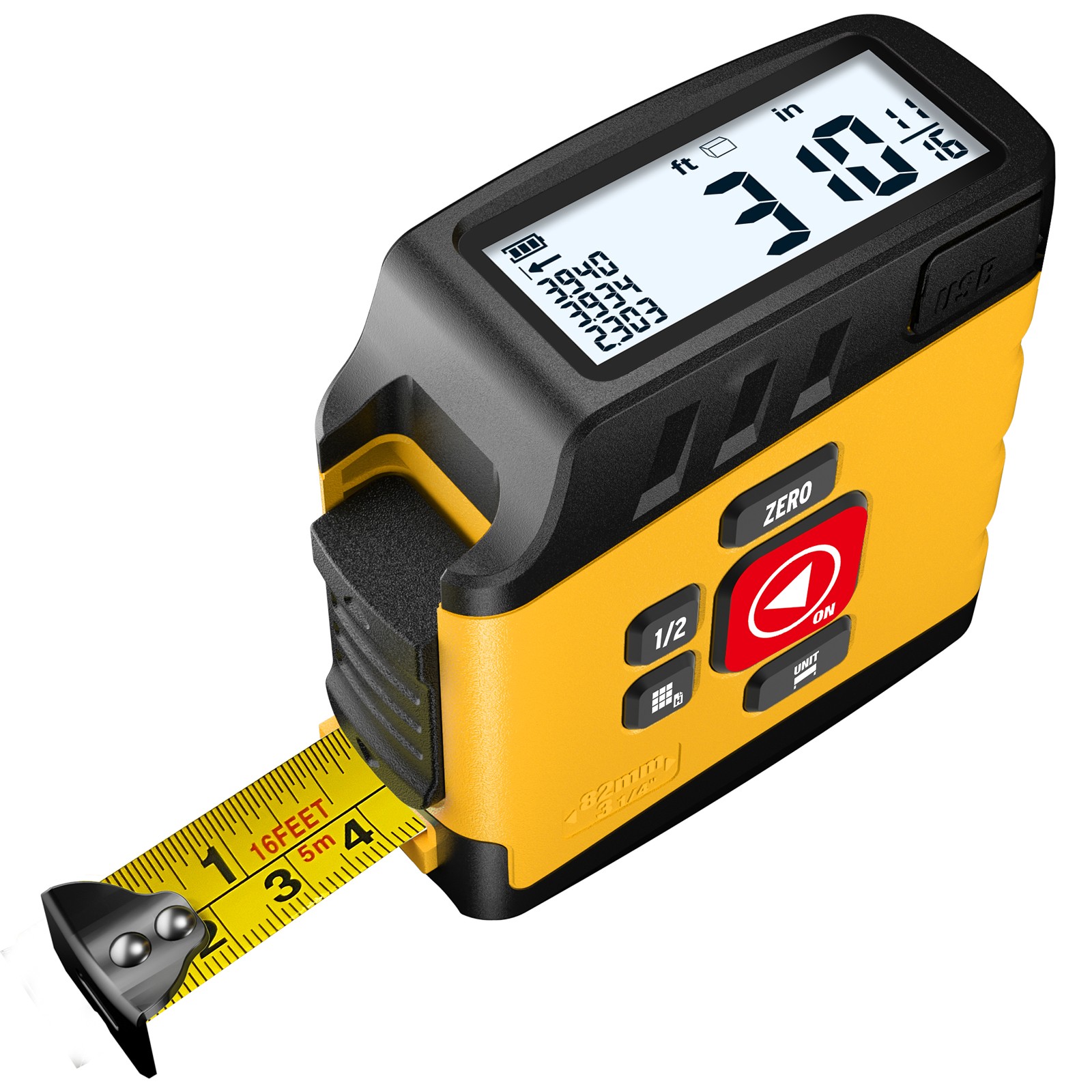 Digital Tape Measure 16 Ft - 6 Metric and Imperial Units Easy Read Digital Meas gallery