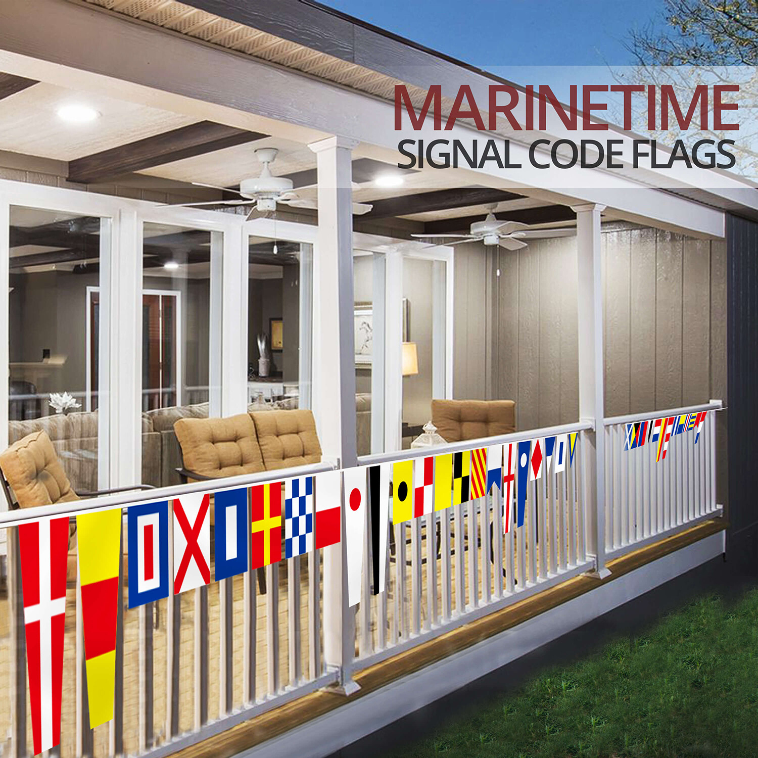 Anley International Maritime Signal Code String Flags Set of 40 Flags gallery
