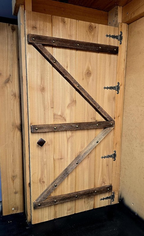 4 Pack Antique T-Strap Hinges Black Decorative Barn Door Tee Hinge Shed Hardware gallery