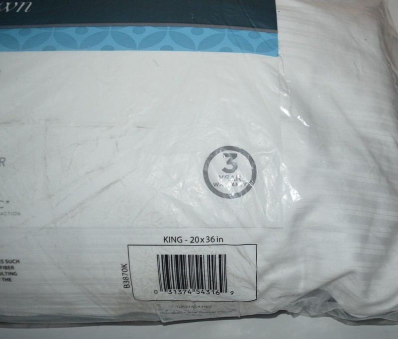 INDULGENCE By Isotonic Side Sleeper KING PILLOW Down Alternative 20" X 36" gallery