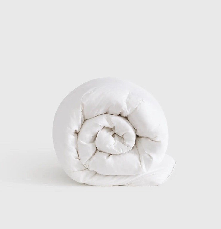NEW QUINCE PREMIUM DUCK DOWN COMFORTER FULL QUEEN WHITE INSERT ALL SEASON $204 gallery