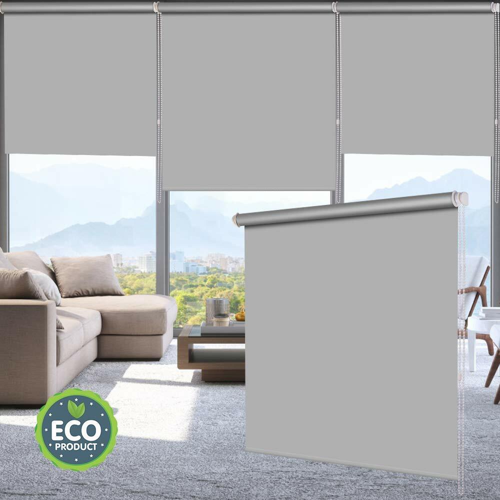 100%Blackout Waterproof Fabric Window Roller Shades,Thermal Insulated,UV Protect gallery