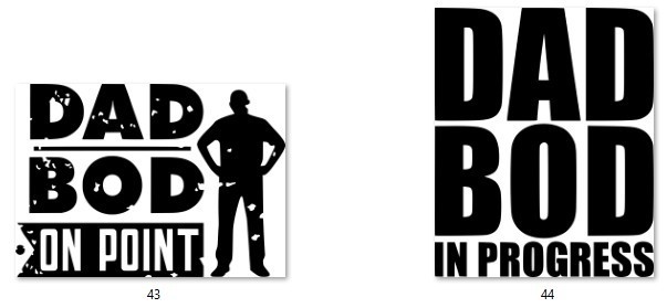 Dad Bod Theme Decals 5" gallery