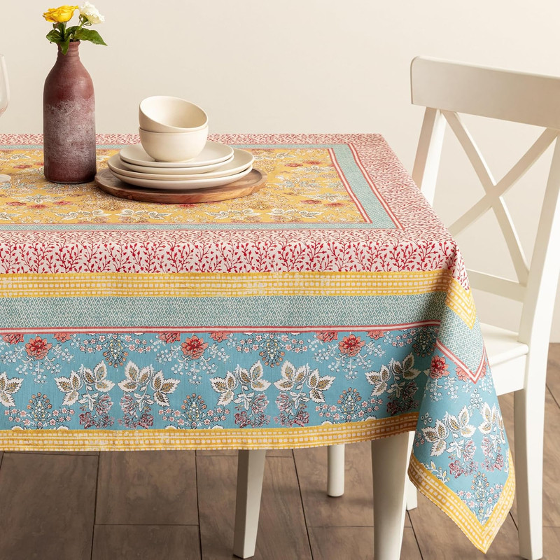 Maison D' Hermine Table Cloth Rectangle Table 100% Cotton 60 X 90 Inches Tablecl gallery
