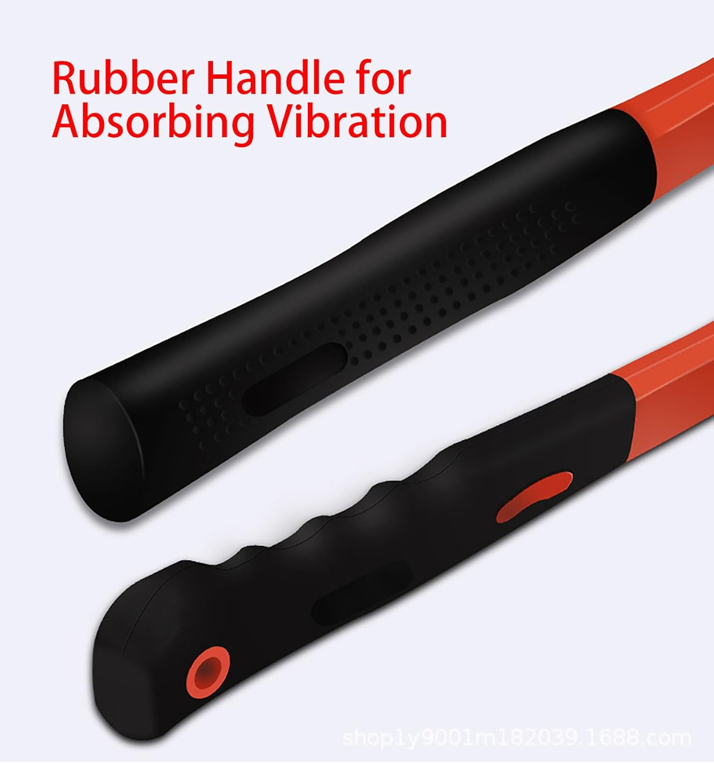 Rubber Hammer with Shock Absorbing Fibre Handle, 12 Oz Mallet for Camping, Floor gallery