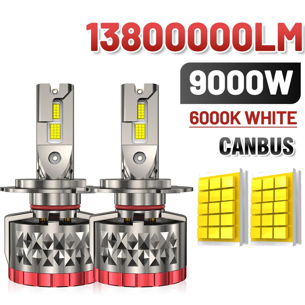 H4 H7 Canbus LED Car LED Headlight 13800000LM H1 H8 H9 H11 Auto LED Lamp 6000K gallery