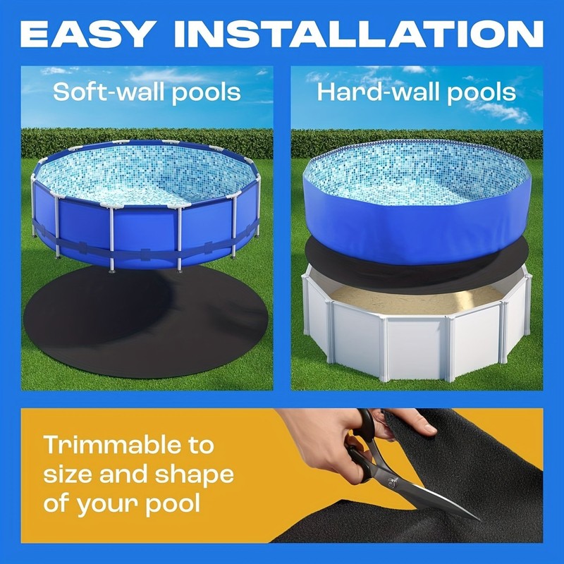 Pool Floor Padding, Anti-Slip Pool Protective Mat for Above Ground Pools gallery