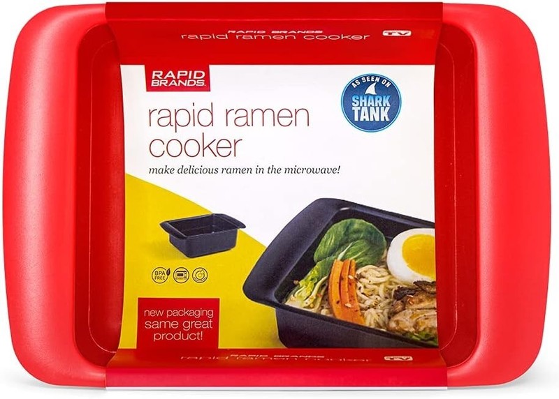 3 Pack Rapid Ramen Cooker Microwave Ramen 3 Minutes BPA Free Dishwasher Safe Red gallery