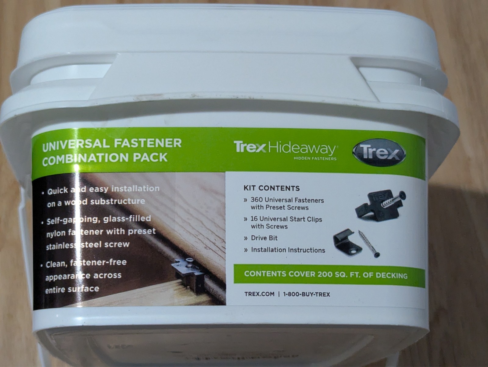 Trex Universal Combination kit Black Hidden Deck Fastener 200 Square feet gallery