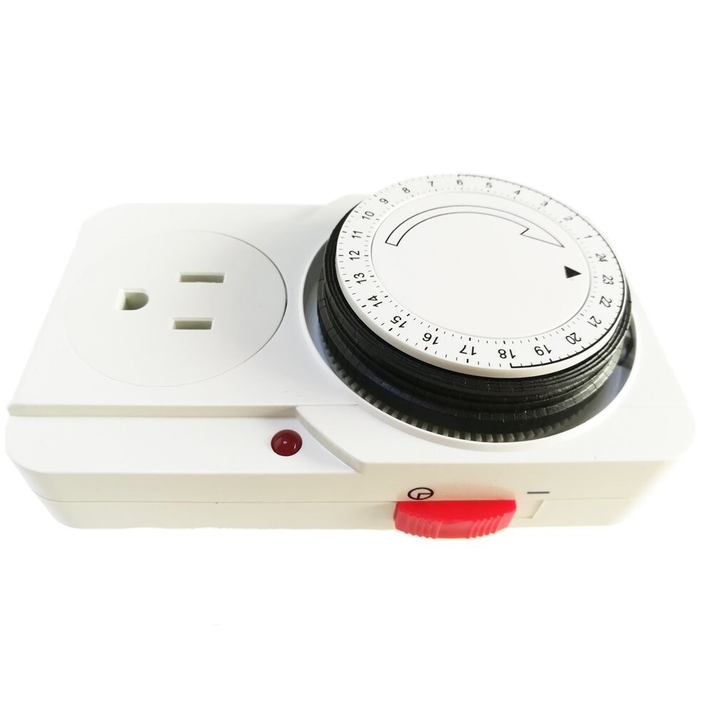 120v Analog Timer Single Outlet 24 Hour Grounded Lamp Grow light Quality UL gallery