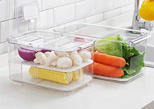 SANNO Vegetable Fruit Storage Containers, Food Storage Containers Fridge Prod... gallery