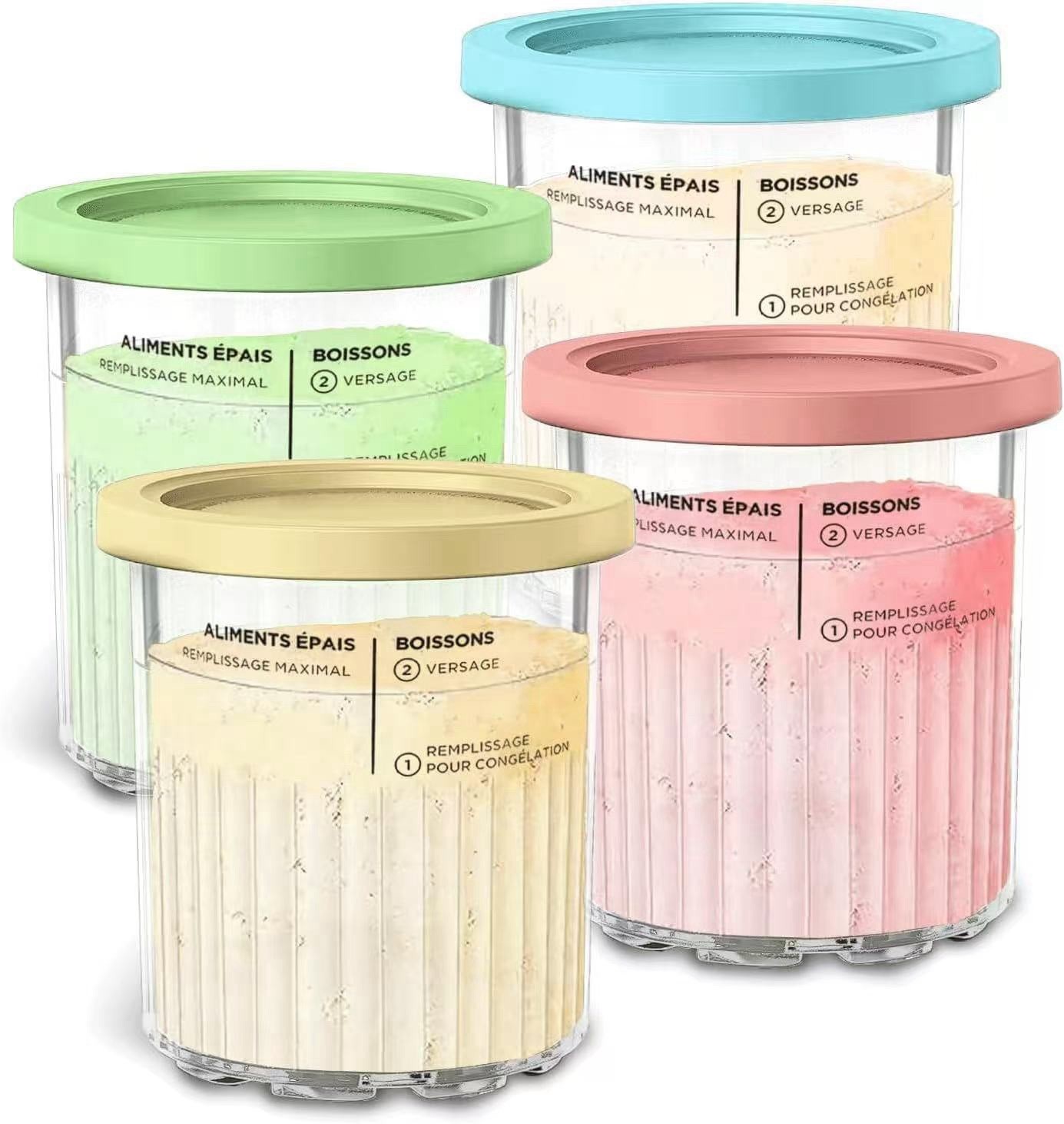 Premium 24 oz. Pint Containers for Ninja Creami Deluxe - 4 Pack | NC500, NC501 gallery