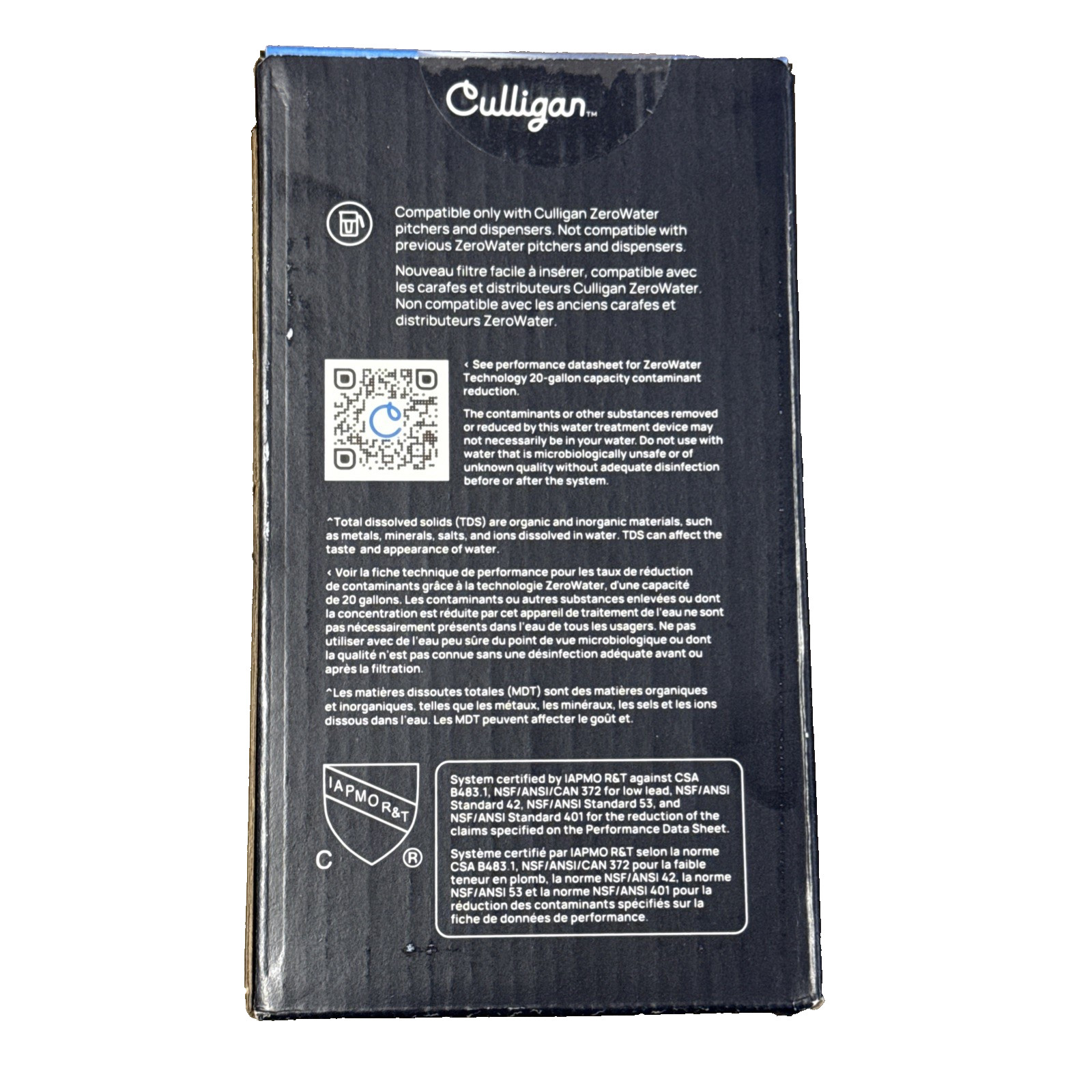 Culligan Pitcher with ZeroWater Technology Sealed Box 1 pk Replacement Filter gallery