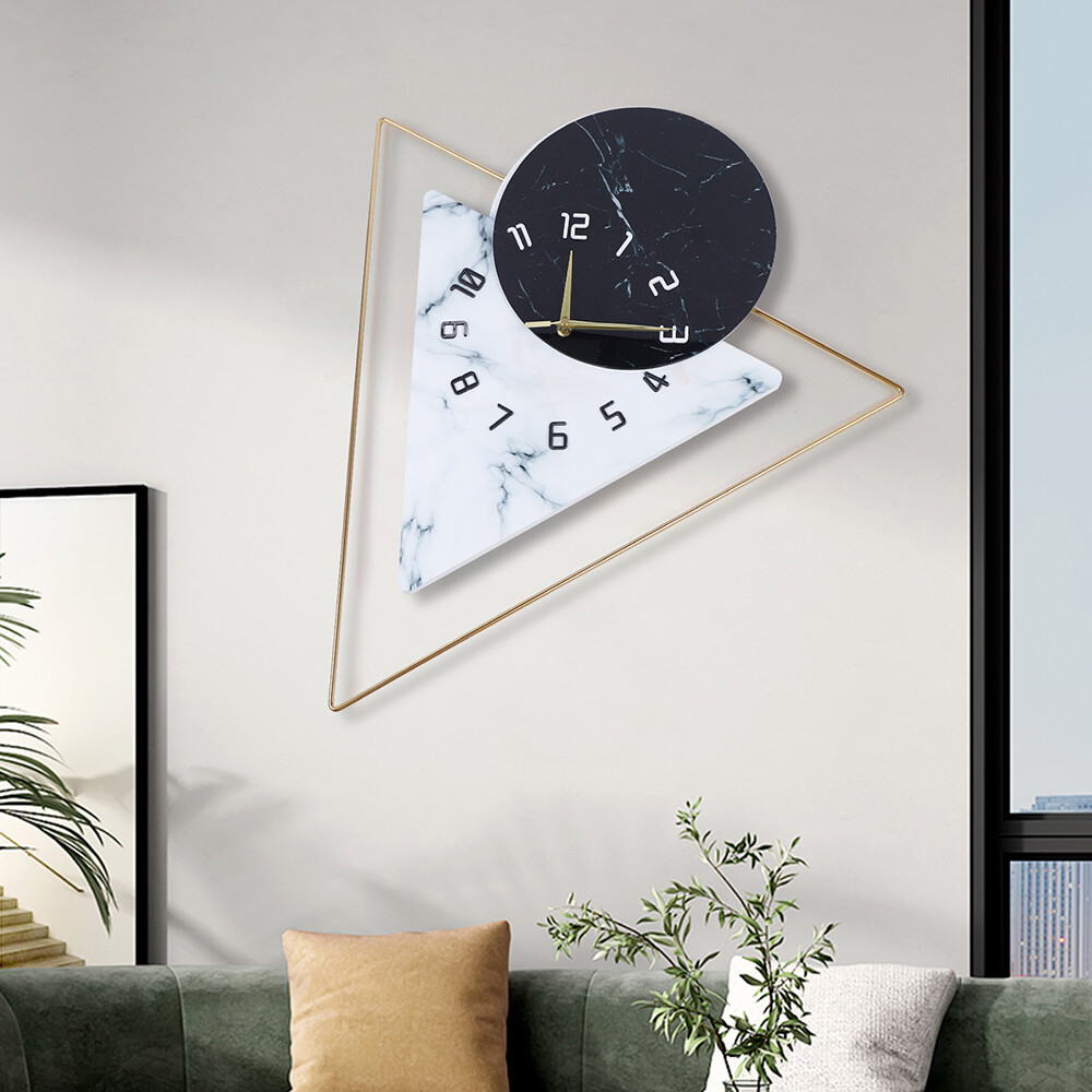 22.5" Modern Wall Clock Large Unique Hanging Art Crafts Living Room Decoration gallery