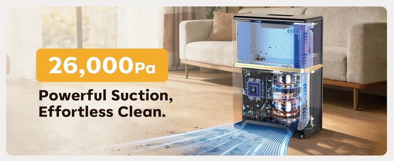 Touchless Automatic Dustpan Vacuum, Bagged Design, 26000 kPa, Up to 3-Months gallery