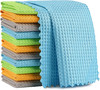 AIDEA Microfiber Glass Cleaning Cloth 12PK, Lint Free Cloth Polishing Cleaning R gallery