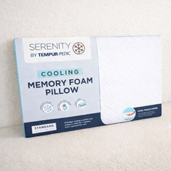 Tempur-Pedic Serenity Cooling Memory Foam Pillow – Standard Size – Zip Cover