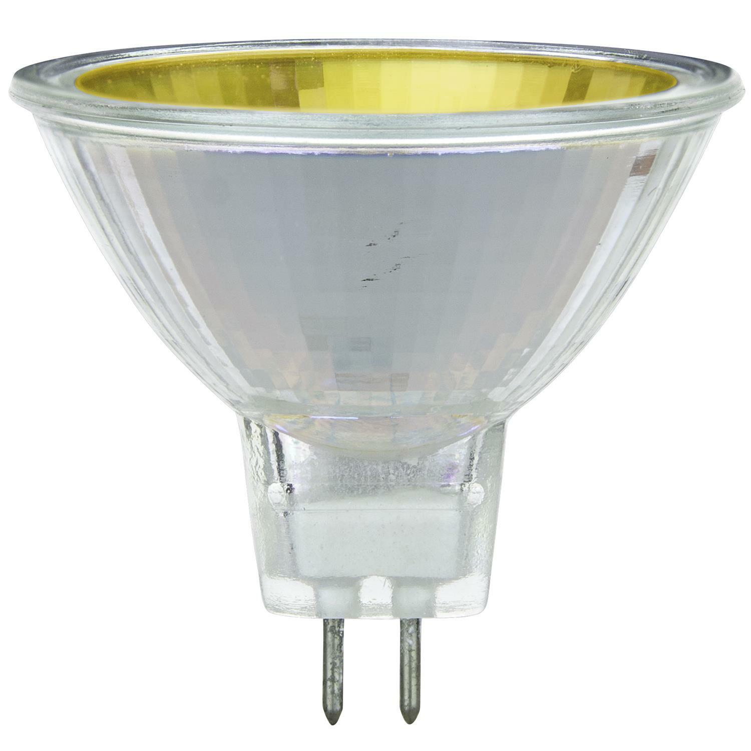6 Pack Sunlite 50 Watt, 12° Narrow Spot MR16 w/Cover Guard GU5.3 Bi-Pin, Yellow gallery