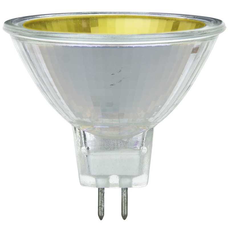 6 Pack Sunlite 50 Watt, 12° Narrow Spot MR16 w/Cover Guard GU5.3 Bi-Pin, Yellow gallery