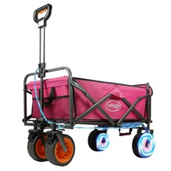 VEARGO Electric Collapsible Folding Garden Utility Wagon With Tailgate