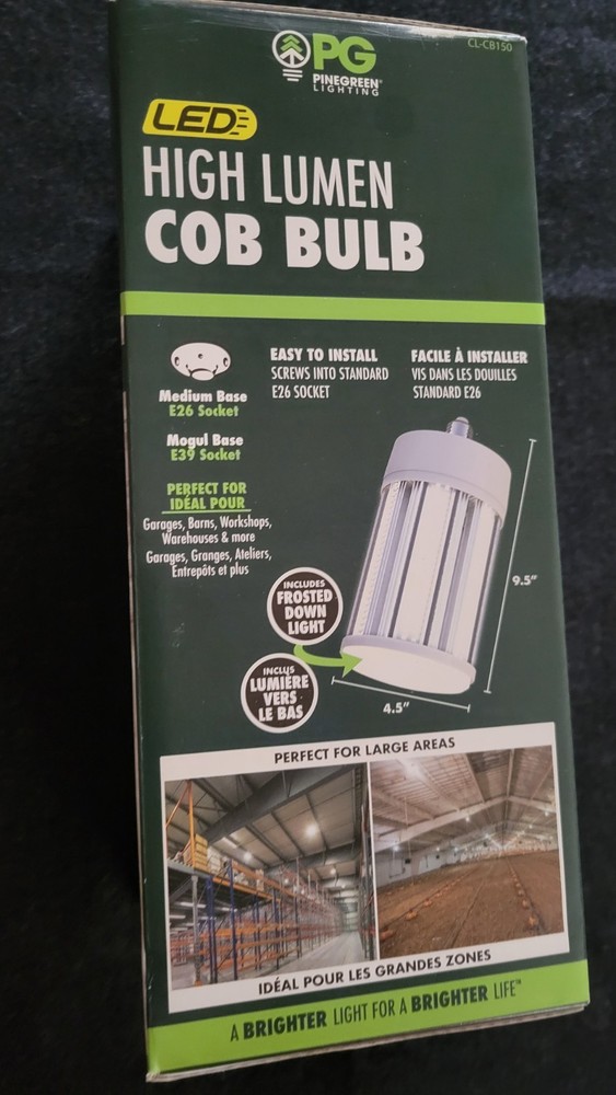 PINEGREEN Led High Lumen Cob Bulb 5000k Daylight 15000 Lumen NOS Sealed CL-CB150