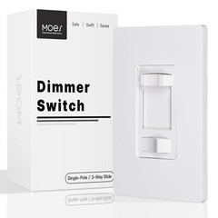 MOES Dimmer Light Switch Single Pole / 3-Way – Incandescent 600W / LED CFL 300W