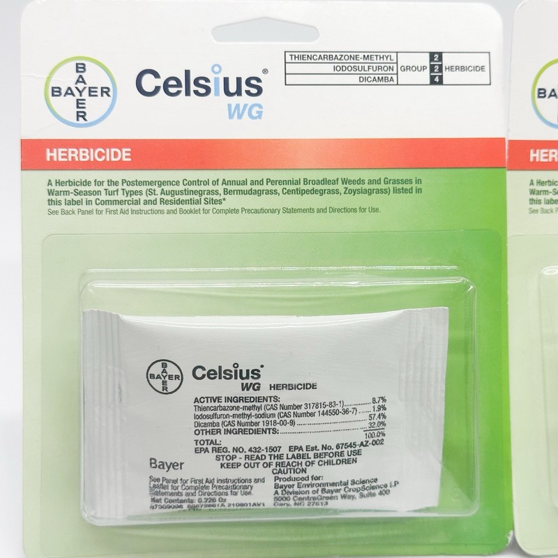 2 Packs Celsius WG - Single dose 0.226 oz Easy Mix - Post Emerge Weed Control gallery