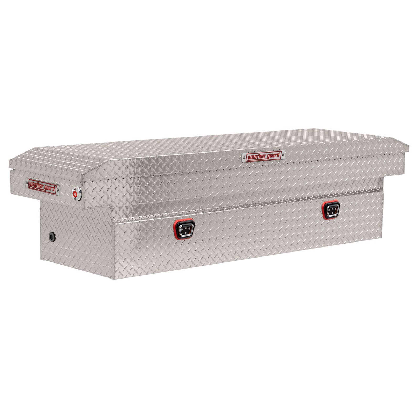 Weather Guard Saddle Box, Full Standard, 72in.W, 11.0 Cu. Ft., Aluminum, gallery