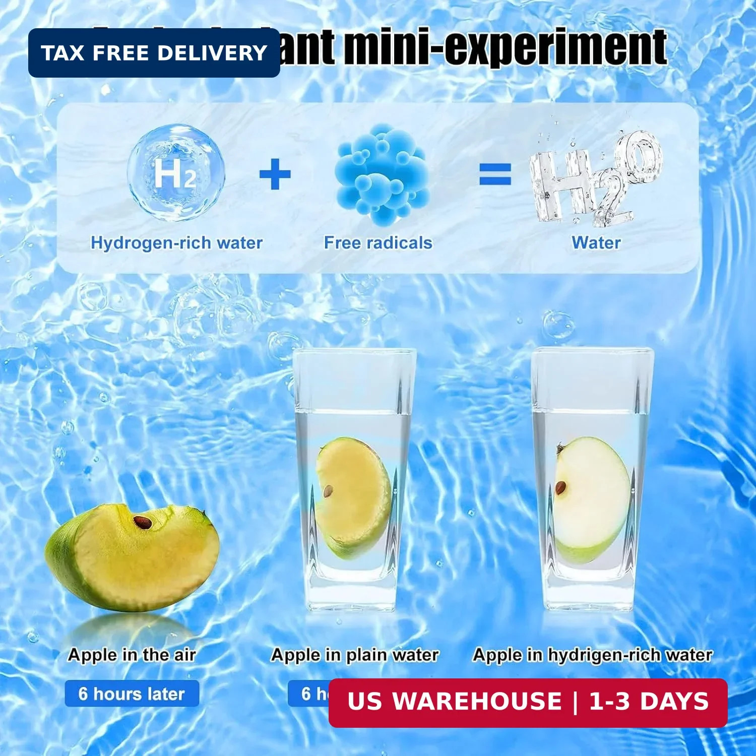 Hydrogen Water Bottle, Hydrogen Rich Water Generator, Rechargeable Portable Glas gallery