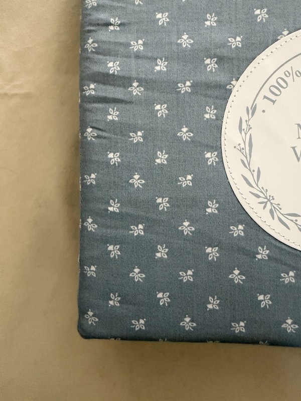 NEW 4pc Moss & Willow Queen Sheet Set Cottage Petite Floral Blue & White gallery