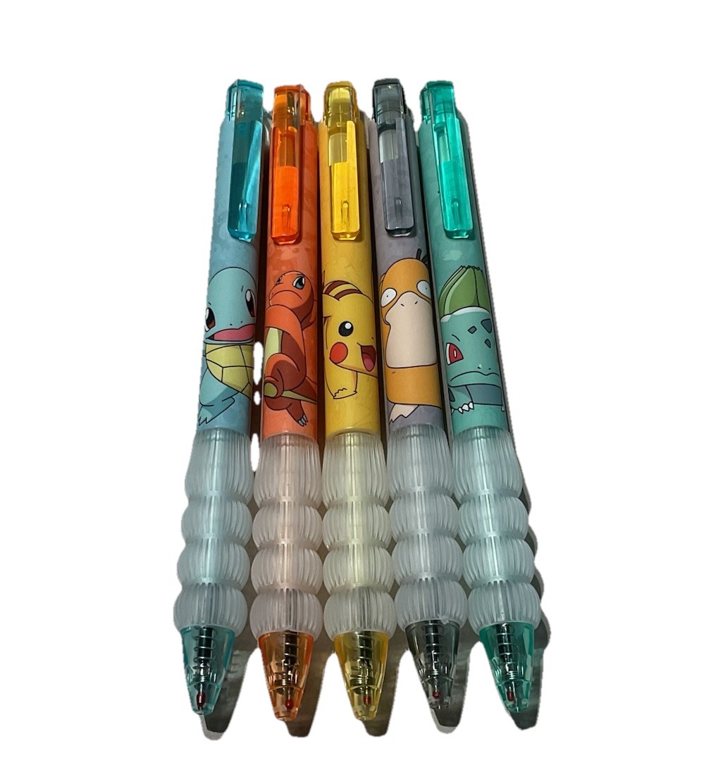 Pikachu Gel Pen Set Cartoon Pokemon Ballpoint Writing Pens NEW 5 Pieces Box gallery