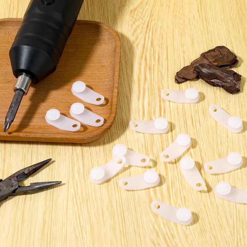 50 Pcs Smooth Plastic Curtain Track Hooks - Easy Install & Ideal for All Rooms gallery