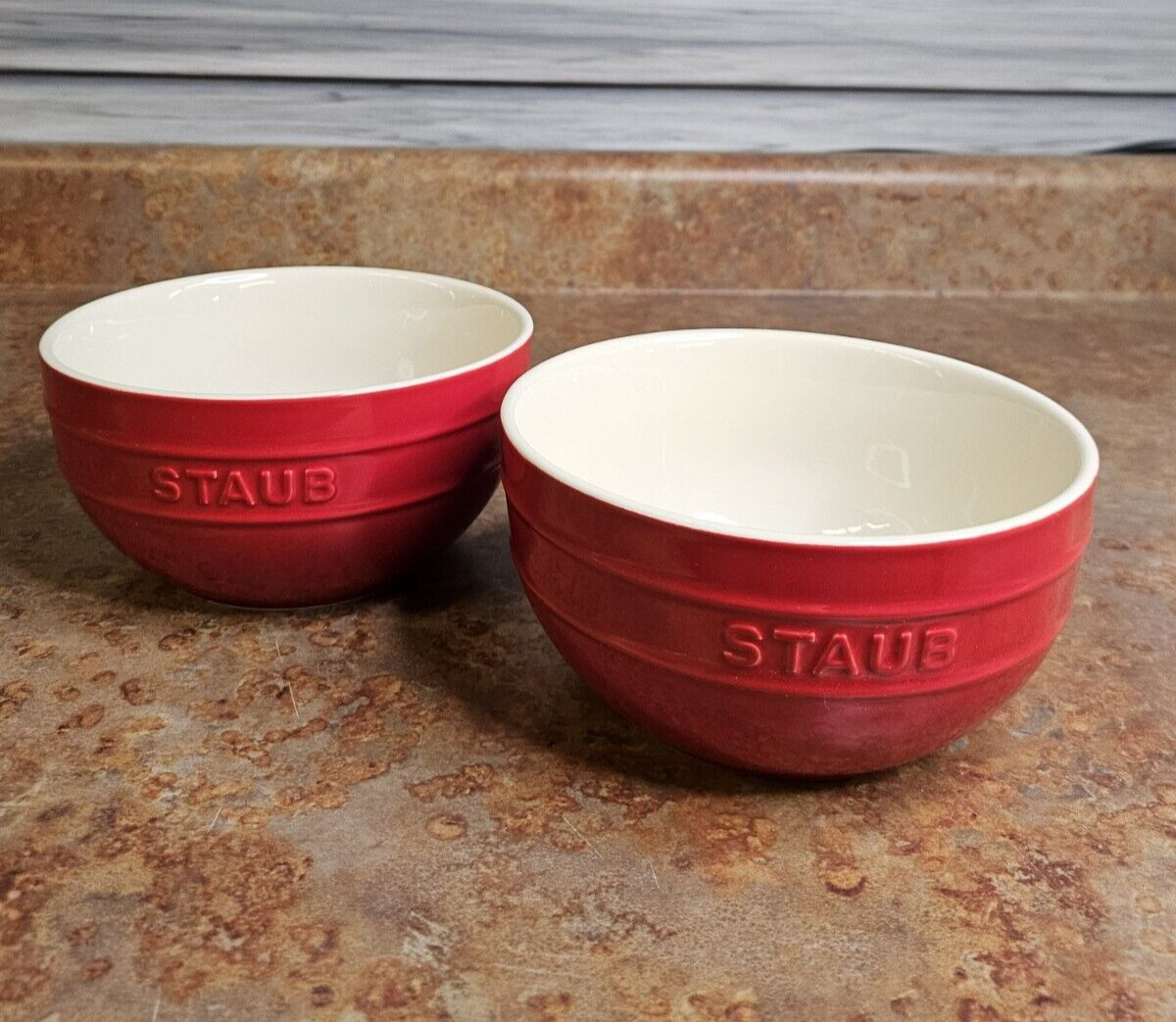STAUB Ceramics Bowl Set, 2 pc, Cherry Red - Staub en France, NEW gallery