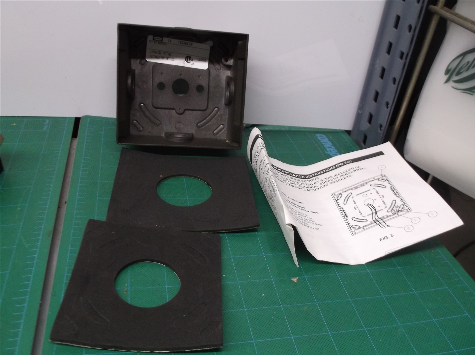 bbgeo Back Box, 3-1/2" L x 4" W x 2" H box complete with 2 gaskets gallery