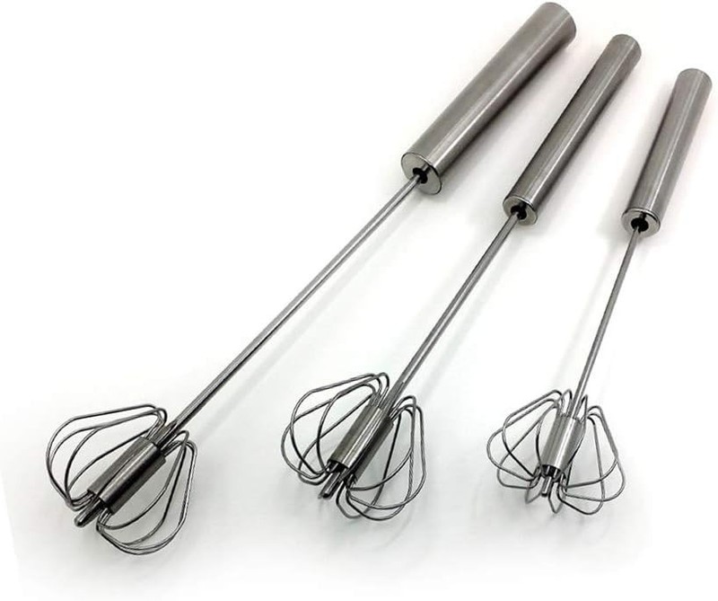 Versatile 3PCS Semi-Automatic Whisk Set - Perfect for All Your Mixing Needs gallery